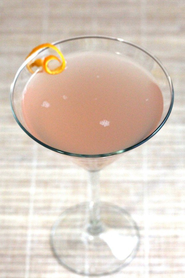 Ten Strike cocktail with orange twist