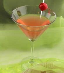 Tequila Pink cocktail with cherry