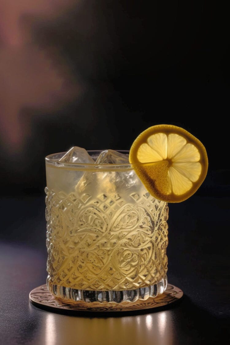 Vera Highball with lemon slice