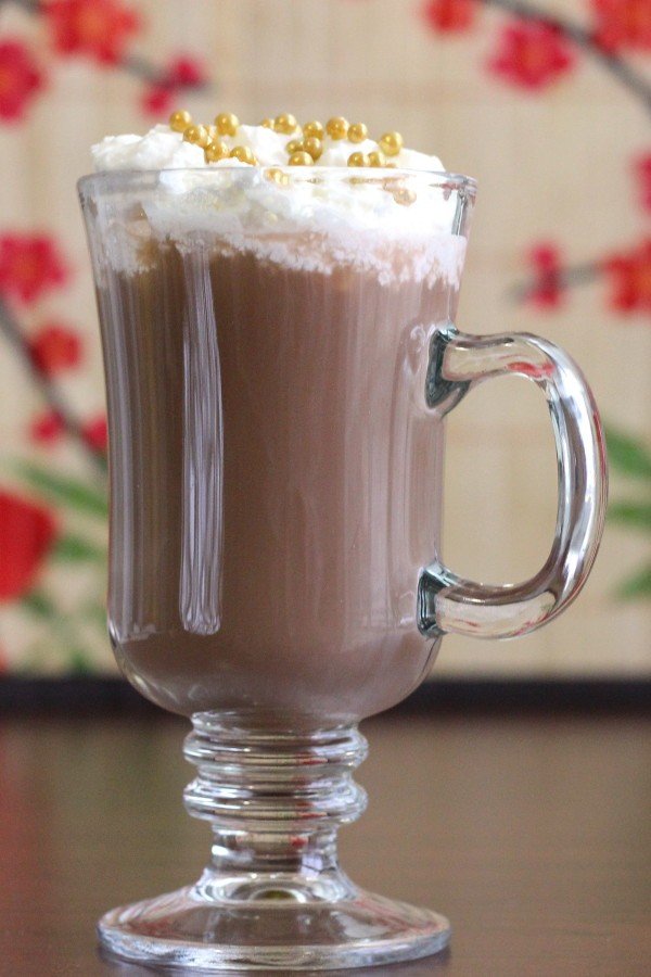 Xaviera cocktail in irish coffee mug