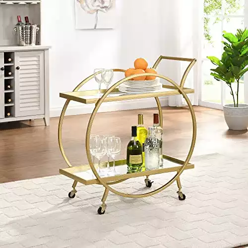 Gold Odessa Bar Cart